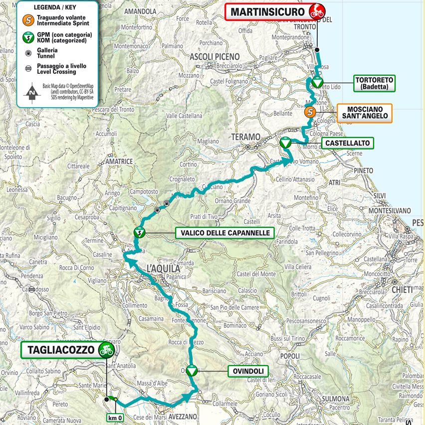 Tirreno-Adriatico 2026 stage 4 route