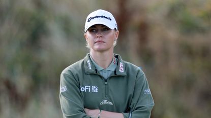 Charley Hull playing in the AIG Women's Open at Royal Lytham & St Annes