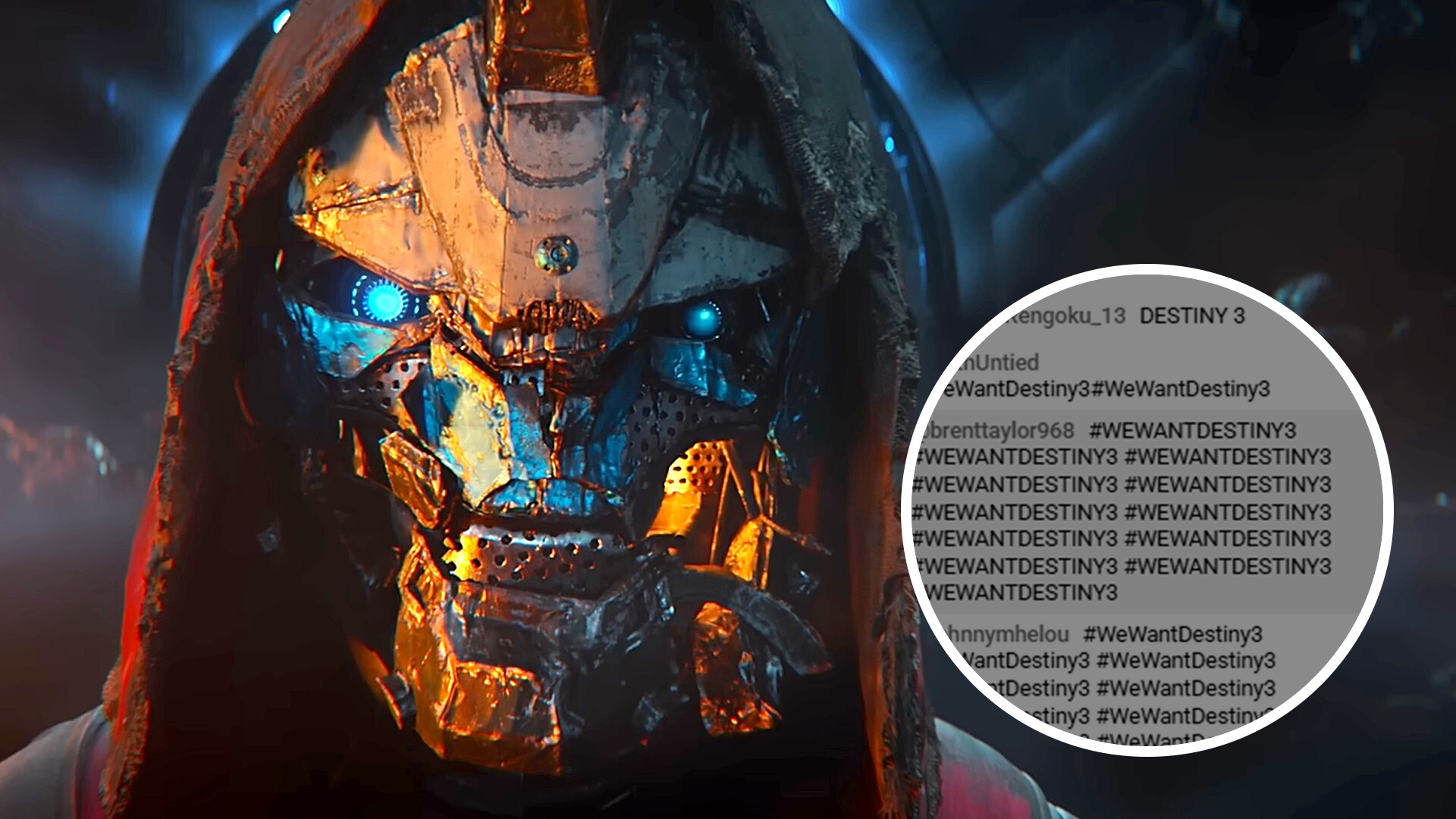 Destiny fans repeated "WE WANT DESTINY 3" in the stream chat for Sony's State of Play showcase.