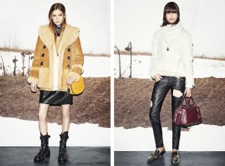 Females modelling Coach's collection with accessories