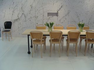 'Vilda' dining chairs by Jonas Bohlin surround a large dining table from the new collection for Gemla