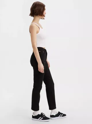 Levi's 501 Cropped Jeans, Black Sprout