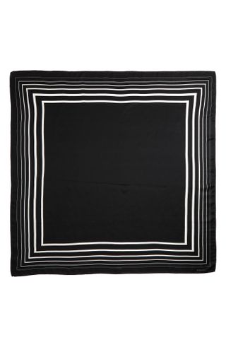 Graduated Stripe Silk Scarf