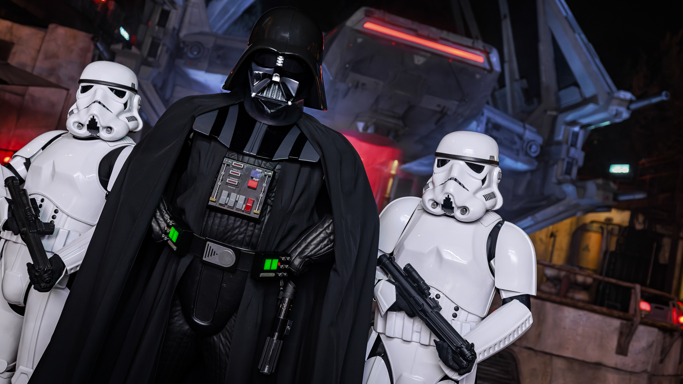-Darth Vader at Disneyland's Galaxy Edge