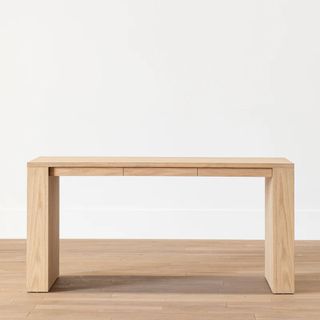 light wooden desk 