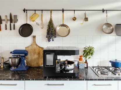 a robot countertop appliance in a kitchen