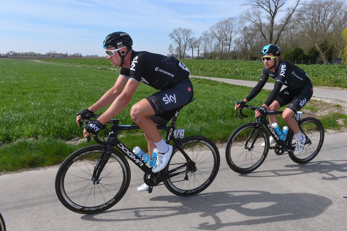 Ian Stannard and Owain Doull (Team Sky)