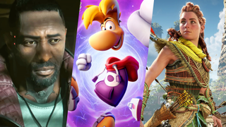 Idris Elba in Cyberpunk 2077 Phantom Liberty, Rayman in Mario + Rabbids Sparks of Hope and Aloy in Horizon Forbidden West