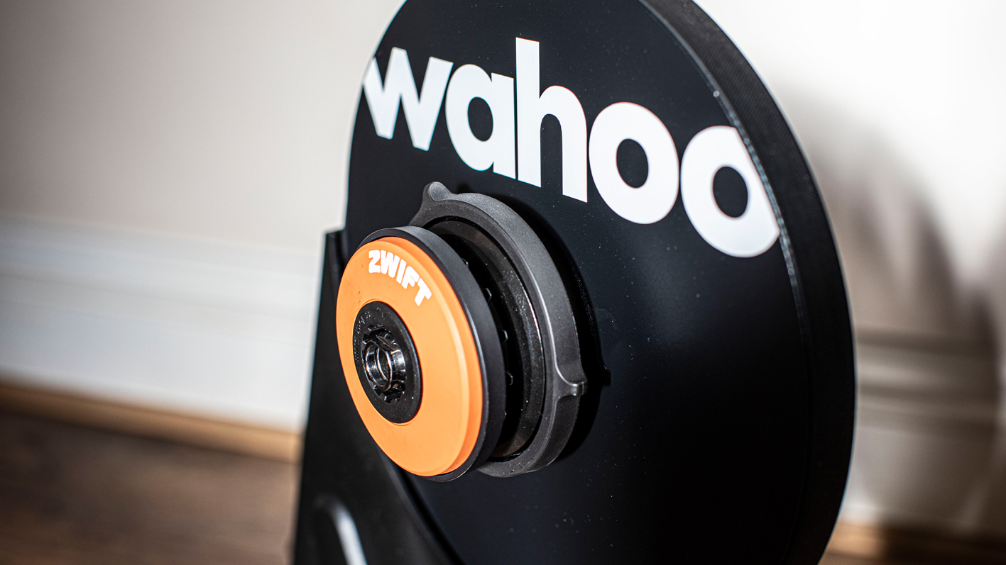 Wahoo Kickr Core 2 smart trainer Zwift Cog close up