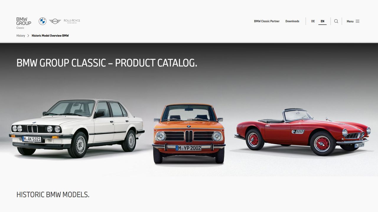 BMW Group Archive website