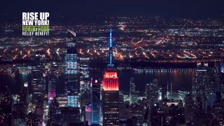 Empire State Building light show on May 11, 2020