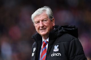 Roy Hodgson, Manager of Crystal Palace, looks on prior to the Premier League match between Southampton FC and Crystal Palace at Friends Provident St. Mary's Stadium on April 15, 2023 in Southampton, England. (Photo by Bryn Lennon/Getty Images)