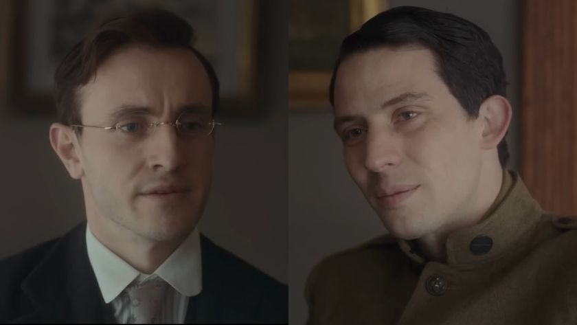 From L to R: Paul Mescal as Lionel Worthing in The History of Sound and Josh O&#039;Connor as David White in The History of Sound.