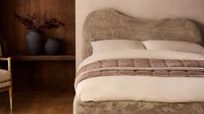 Next's Oslo Faux Fur Mink Brown Elsie Upholstered Bed Frame