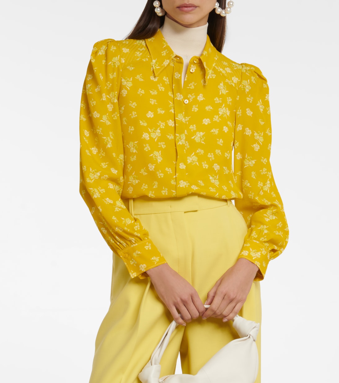 Eccentric Floral Blouse in Yellow - Dorothee Schumacher