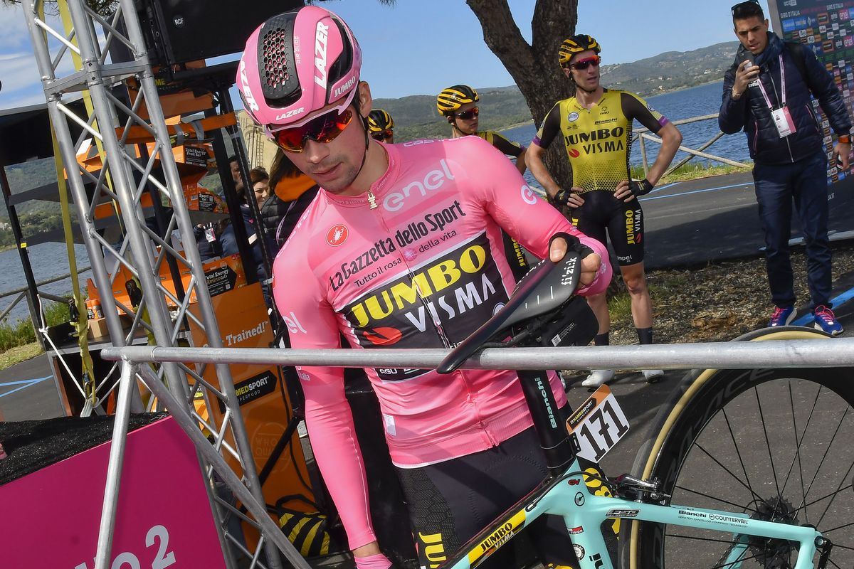 Primoz Roglic (Team Jumbo-Visma) at the start of stage 4 of the Giro d'Italia