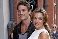 Kelly Brook and Thom Evans