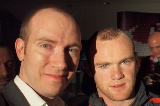 ITPRO correspondent Seth Barton with Wayne Rooney