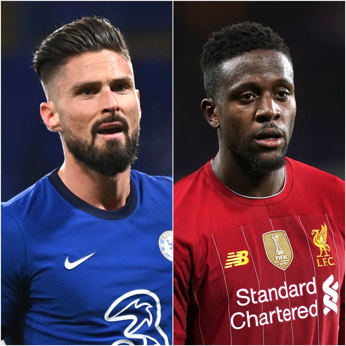 Olivier Giroud and Divock Origi