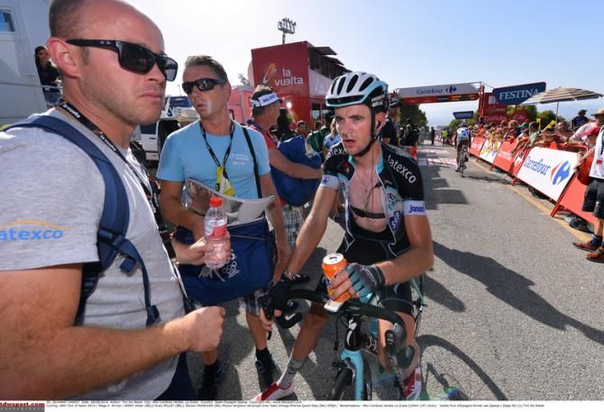 Pieter Serry (Omega Pharma-Quick Step) after another hot stage