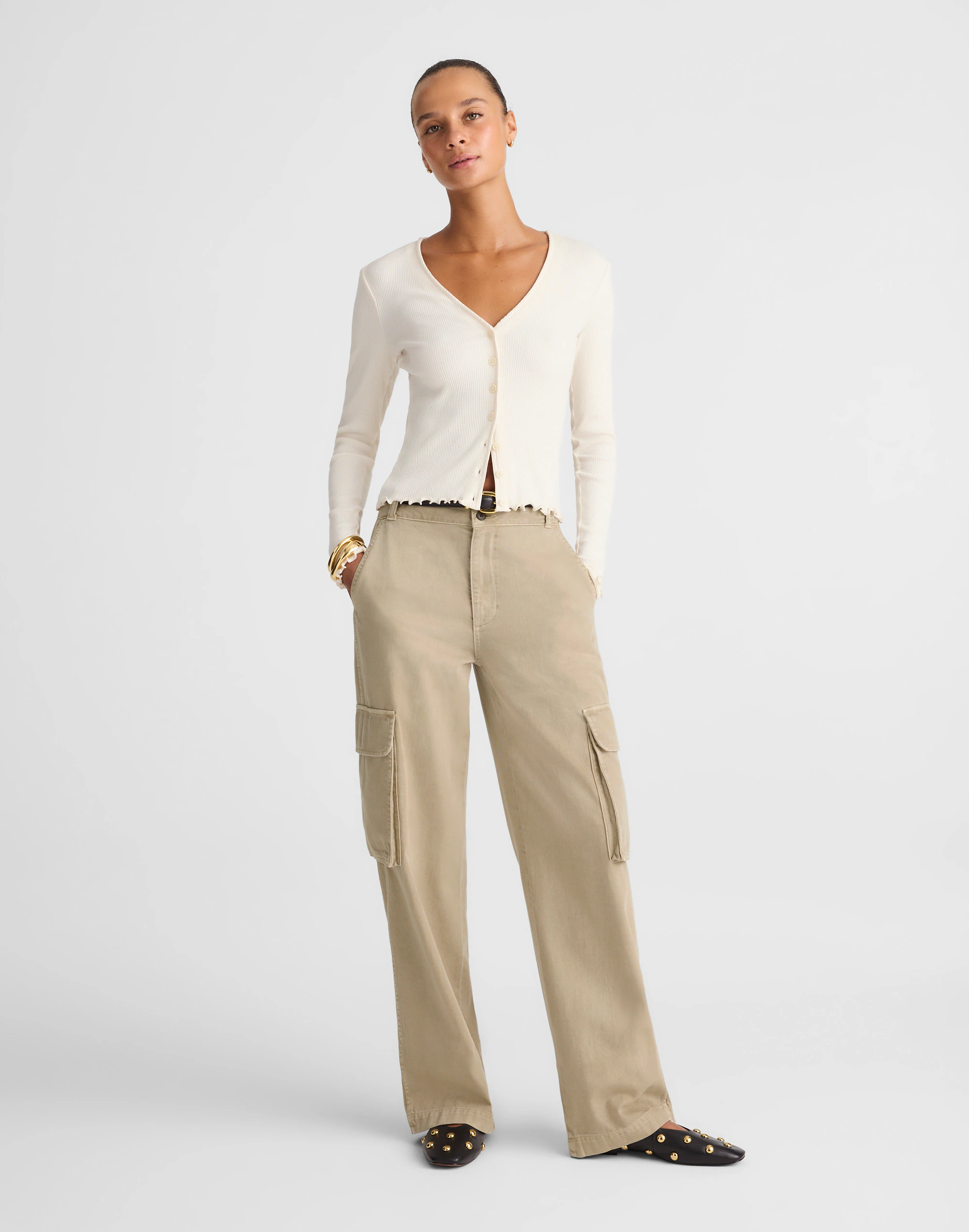 Utility Wide-Leg Trousers