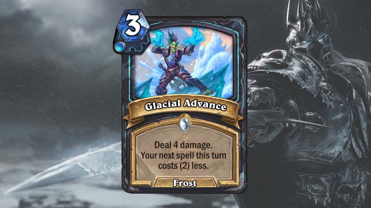 Cards and art from Hearthstone's March of the Lich King expansion.