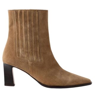 Mint Velvet Neutral Suede Ankle Boots