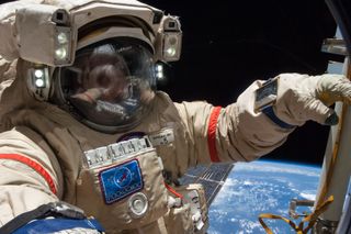 Cosmonaut on 2014 Spacewalk