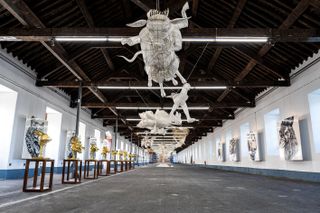 Installation view of ‘Rapture’ at Cordoaria Nacional, Lisbon. Courtesy Ai Weiwei’s studio