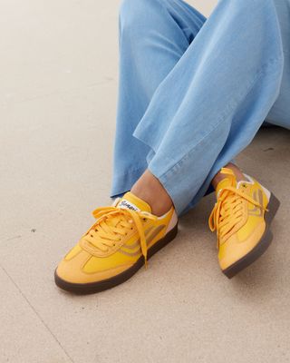 Genesis G-Volley Mesh Sunny Yellow Vegan Trainer | Oliver Bonas