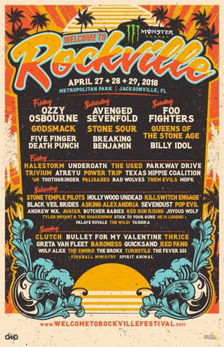 Rockville 2018 lineup poster