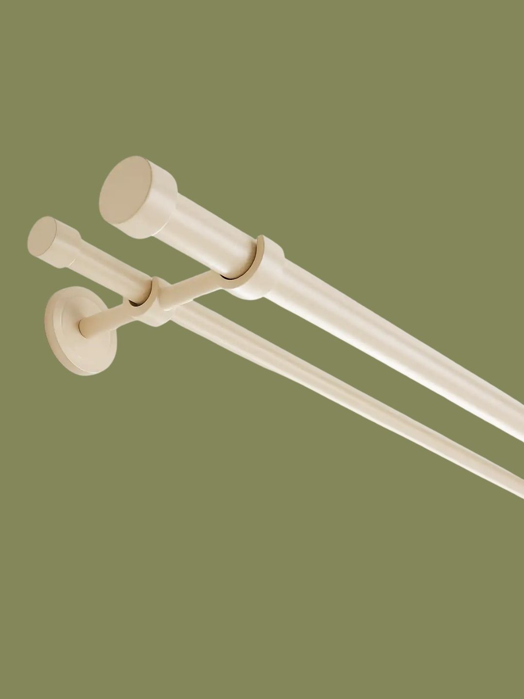 Dunelm, Trinity Double Layer Extendable Metal Eyelet Curtain Pole