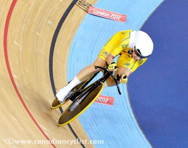 Annette Edmondson (Australia) was 2nd in the final event of the Women's Omnium