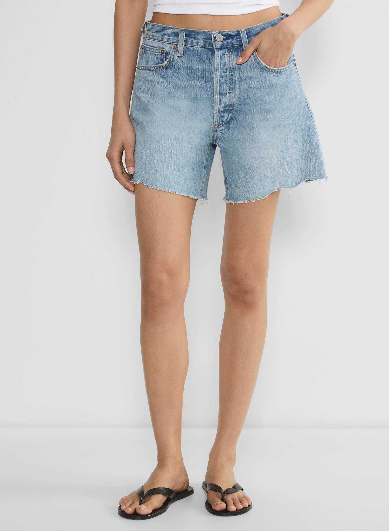 The Ex-Boyfriend Hi Mid-Thigh Denim Short