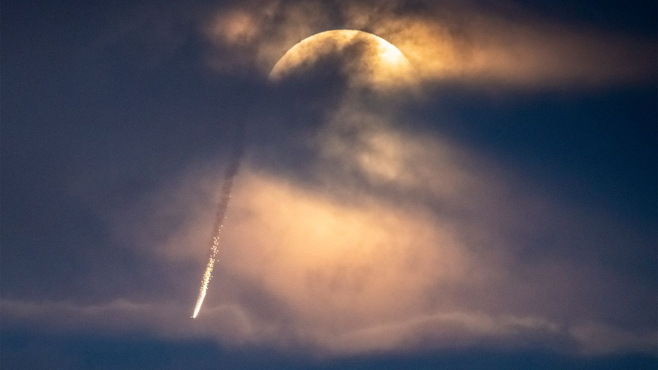 The Red Bull Air Force took to the skies on March 20, 2019 to celebrate the Supermoon.