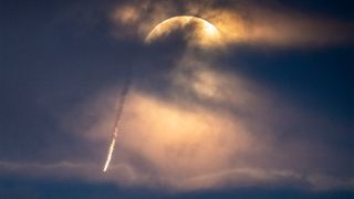 The Red Bull Air Force took to the skies on March 20, 2019 to celebrate the Supermoon.