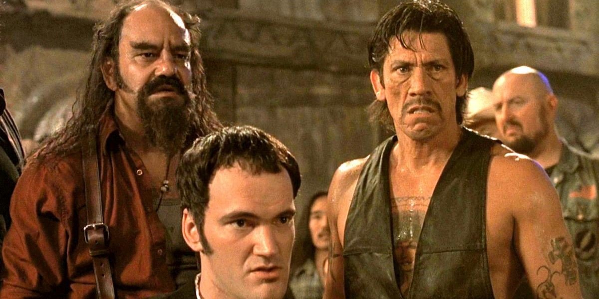 Quentin Tarantino and Danny Trejo in From Dusk Till Dawn