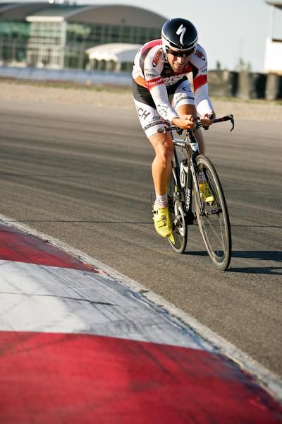 Tim Johnson (OUCH) is always happy to be out racing.