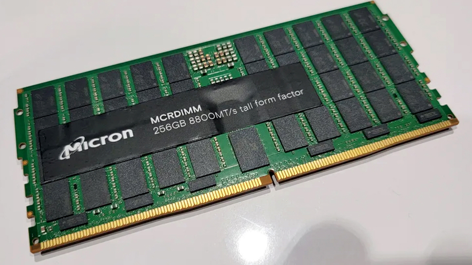 This is what a single 256GB DDR5 memory module looks like — but you won't be able to fit this Micron RAM in your desktop or laptop and it will almost certainly cost more than $10,000 if you can buy it thumbnail