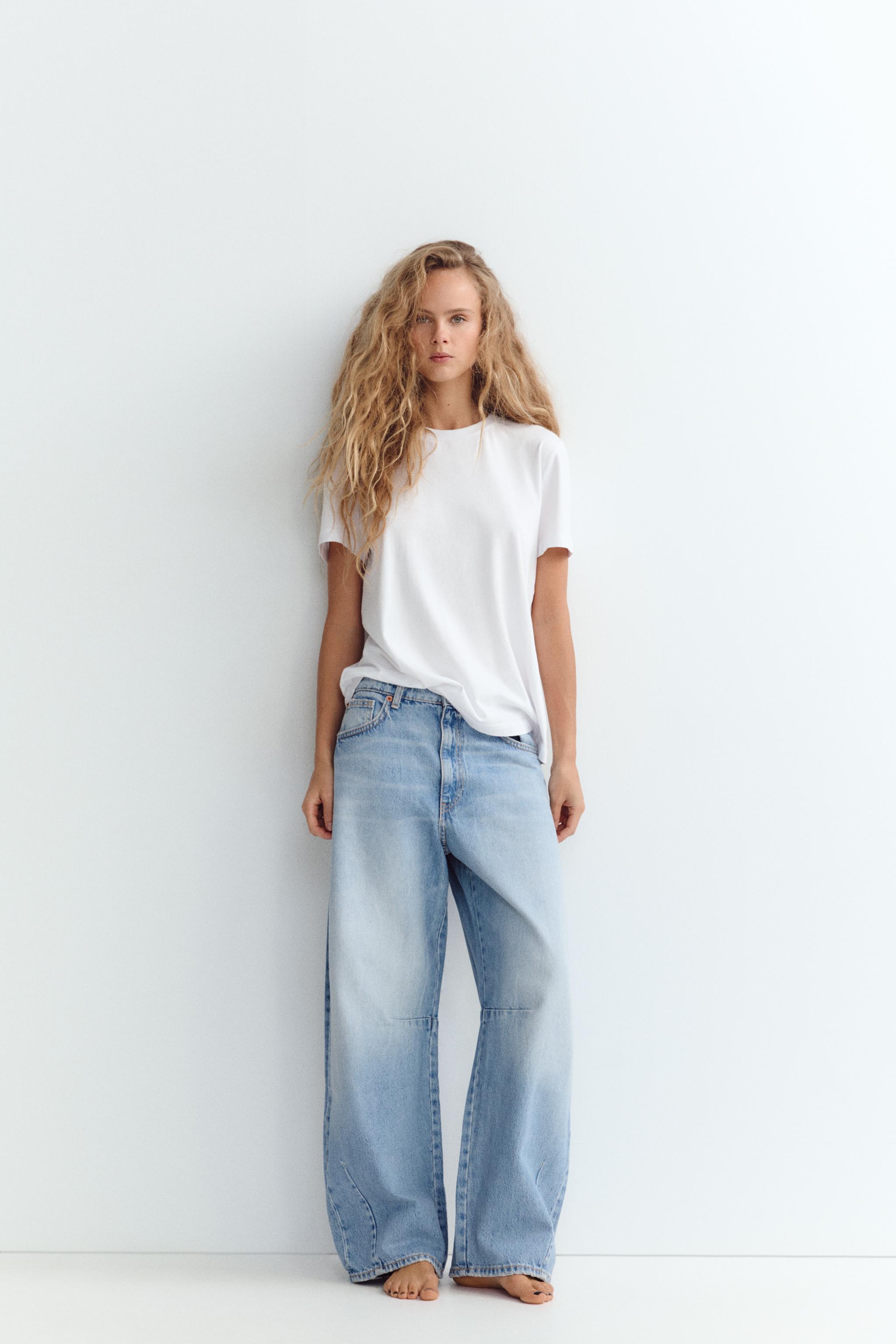 Trf Mid-Rise Baggy Balloon Jeans
