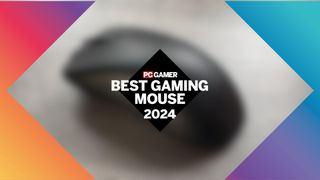 A blurred Razer DeathAdder V3 HyperSpeed in the background, with "Best Gaming Mouse 2024" written in the centre