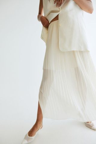 Pleated Chiffon Skirt