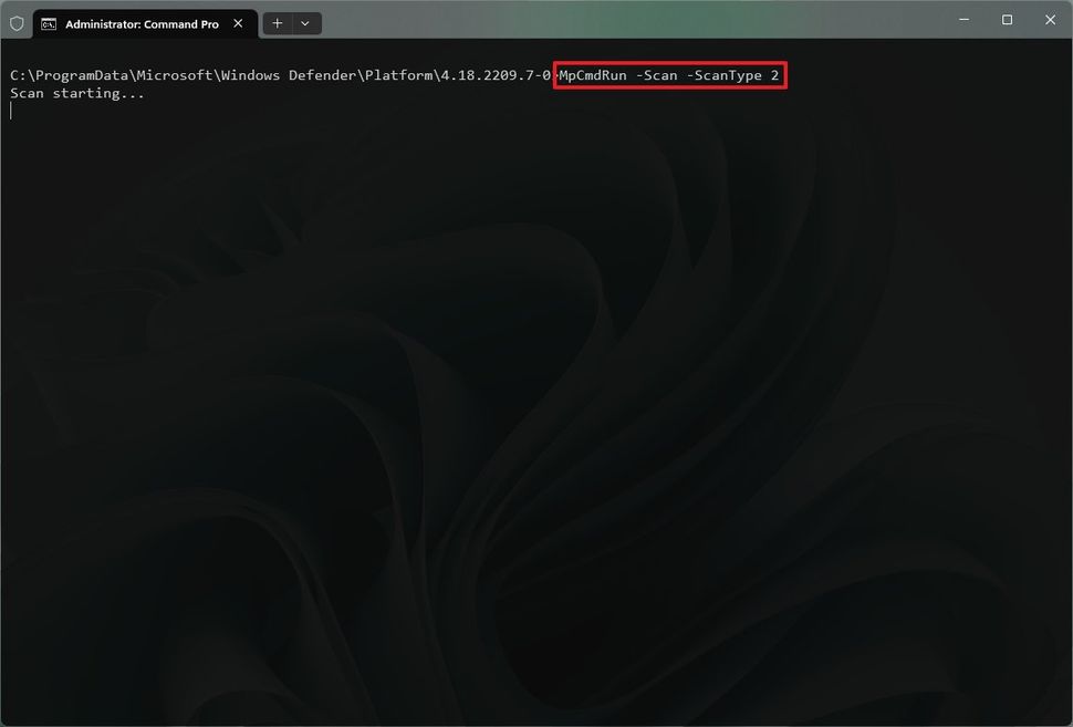 Windows 11 で Microsoft Defender ウイルス対策を使用してスキャンする方法