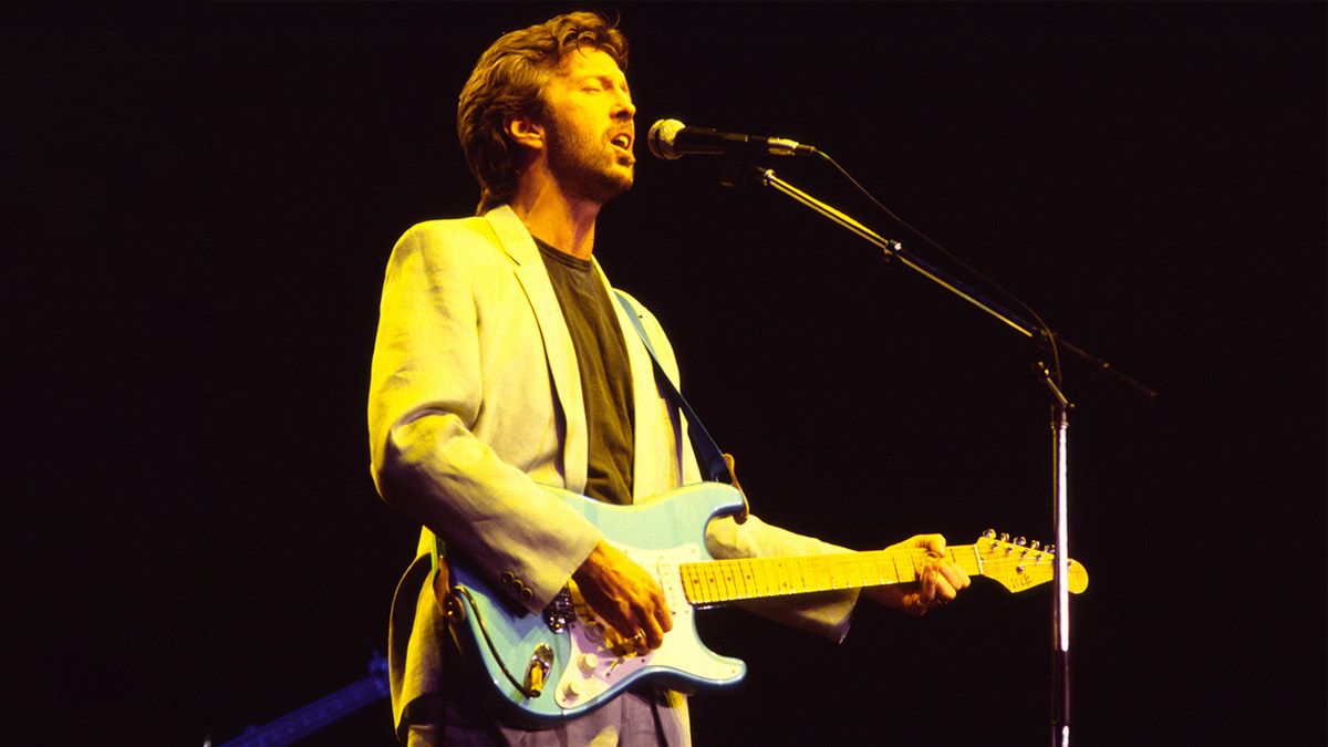 Eric Clapton performs onstage