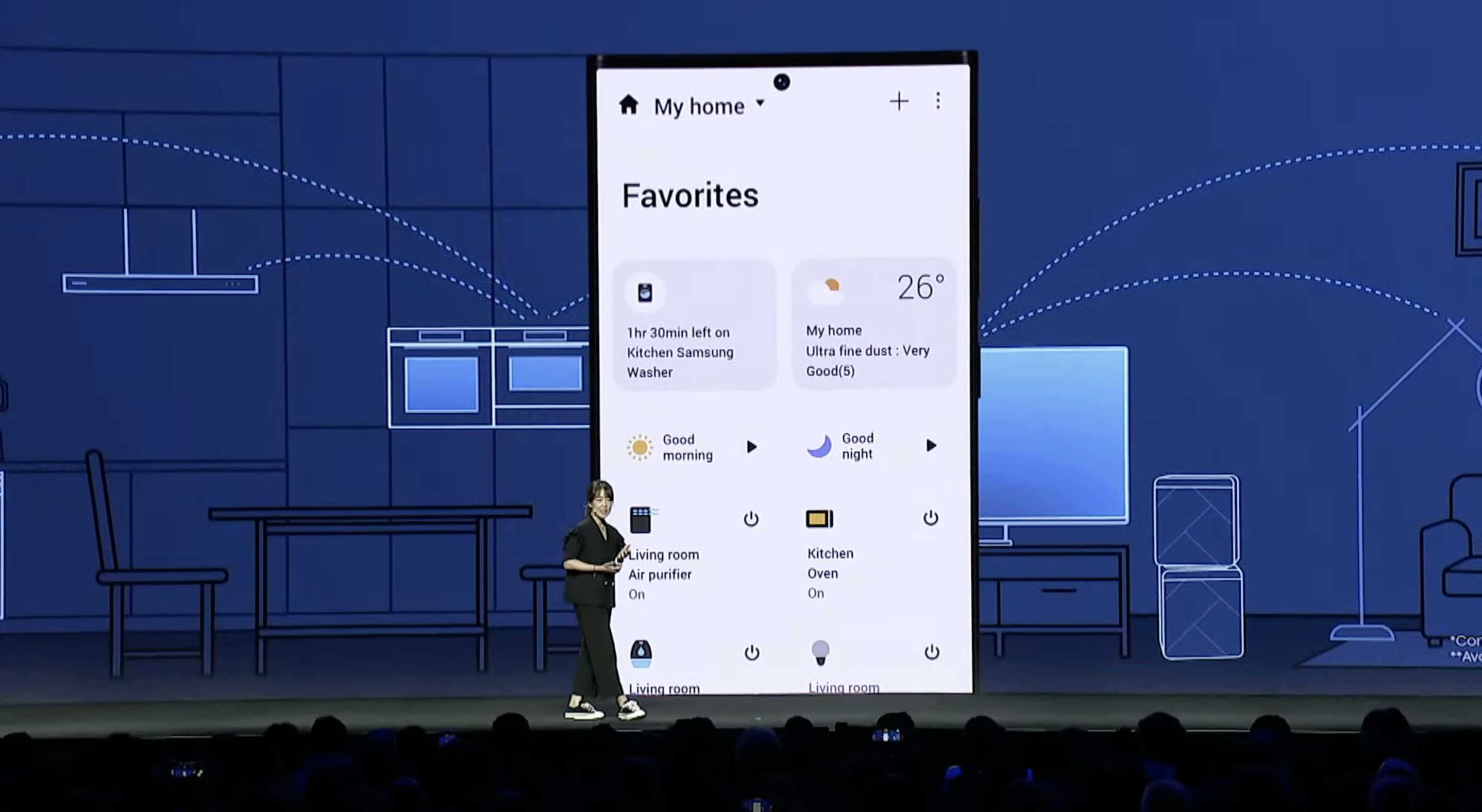 An image from Samsung's CES 2023 keynote