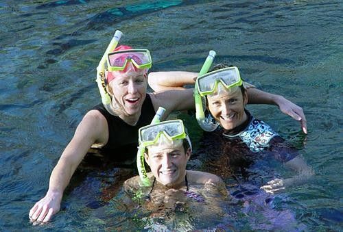 Snorkelling in Ginnie Springs.