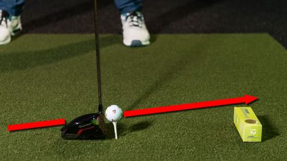 PGA pro Gareth Lewis demonstrates one of his driver drills for golf that'll help you improve your angle of attack