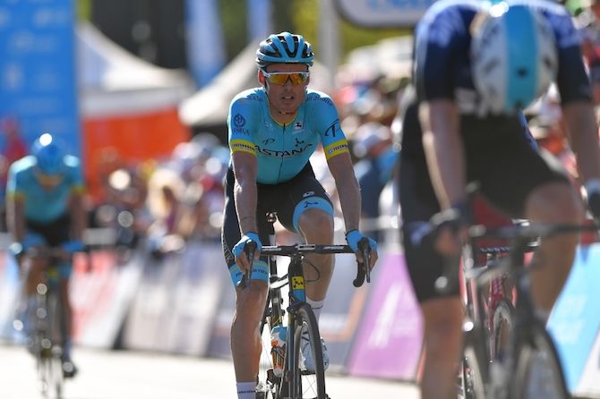 Luis Leon Sanchez (Astana) finishes the 2019 Down Under Classic