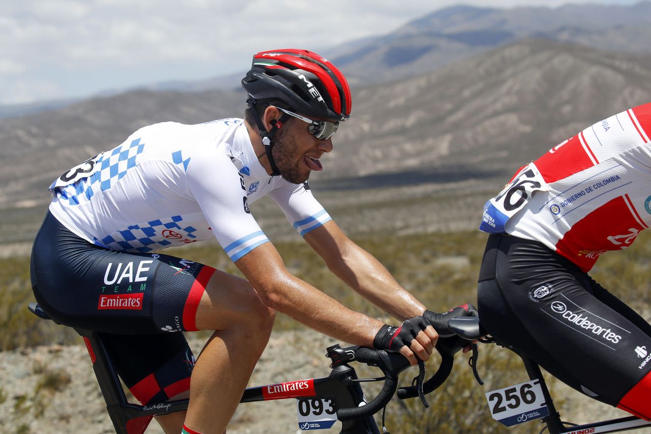 Filippo Ganna (UAE Team Emirates) on the rivet