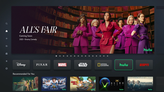 Disney Plus screen with hulu logo